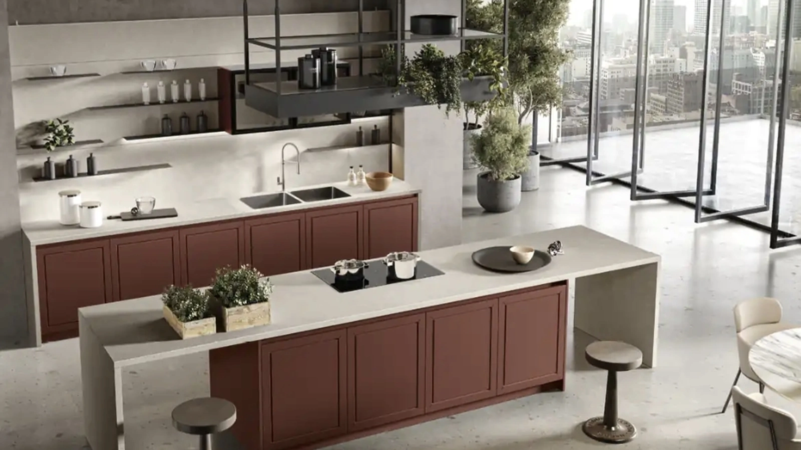Cucina Moderna con isola Myriad 02 di Moretti Cucine