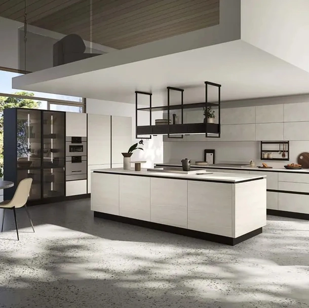 Cucina Moderna con isola Up Design 06 di Ar-Tre