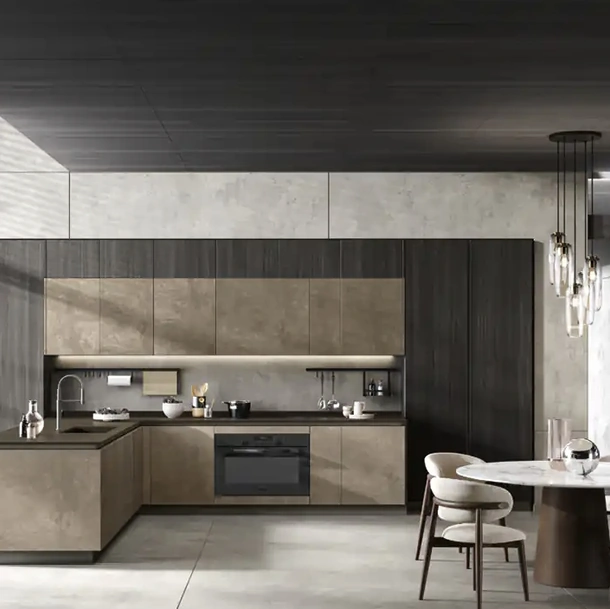 Cucina Moderna con penisola Venere 01 di Moretti Cucine